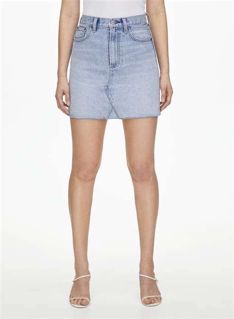 aritzia denim top|aritzia denim mini skirt.